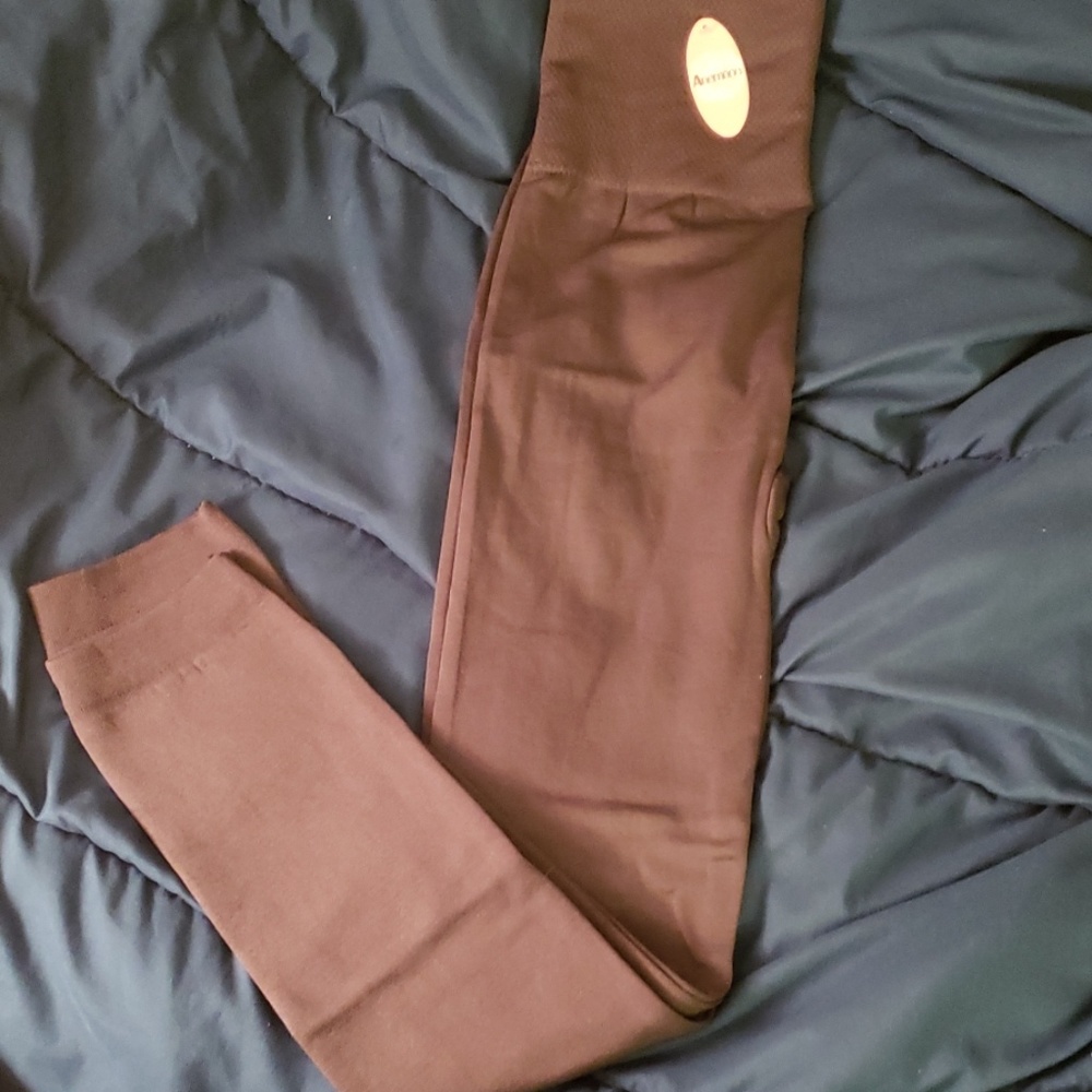 Tummy control fleece lined leggings